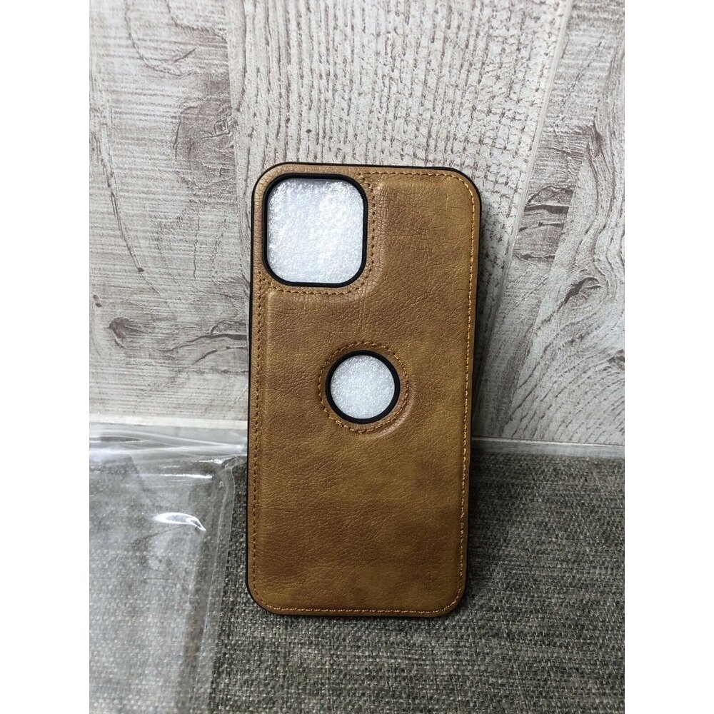 Brown Leather Cellphone Case Compatible with IPhone 12 Pro Max Western
